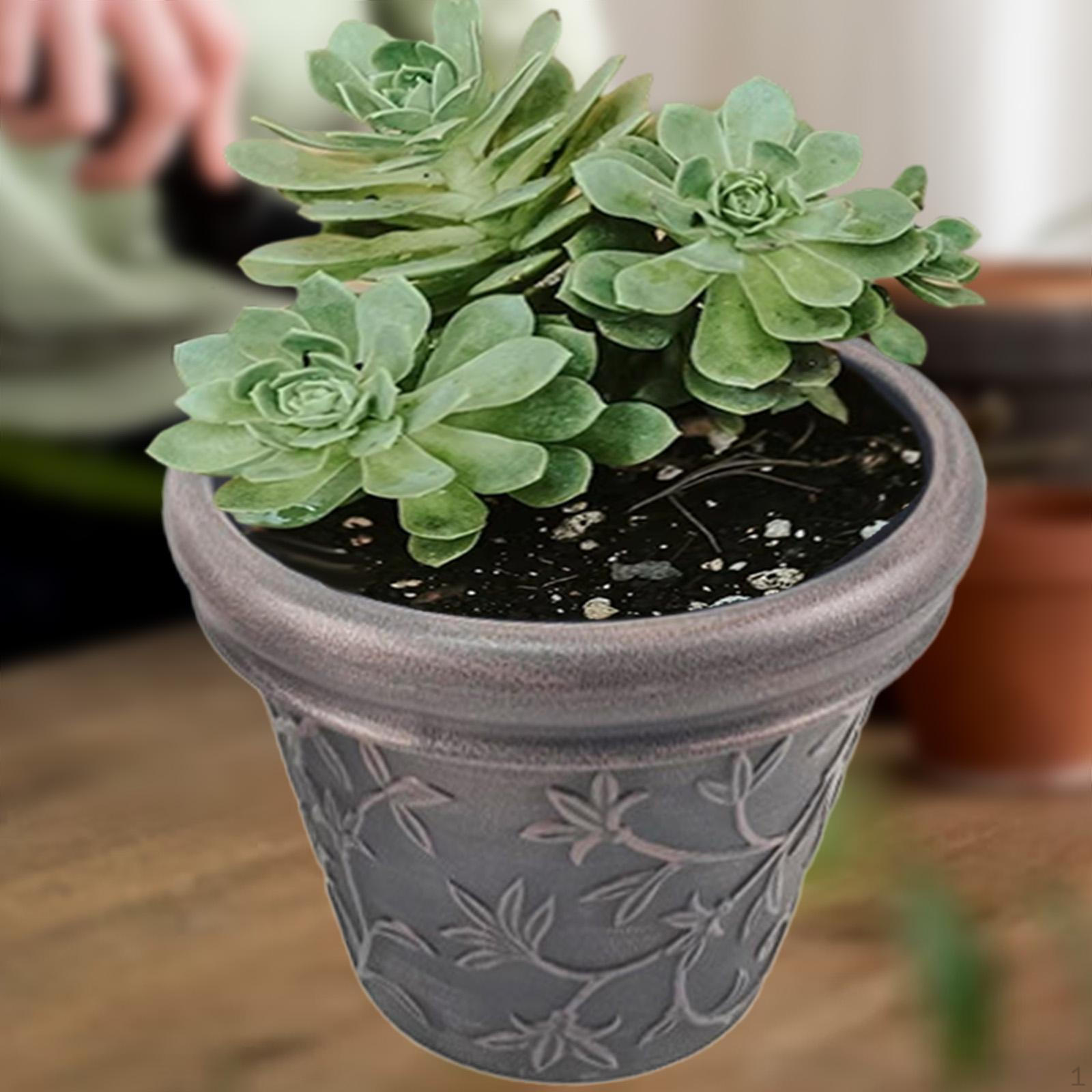 

Античный цветочный горшок с дизайном виноградной лозы, для гостиной и патио