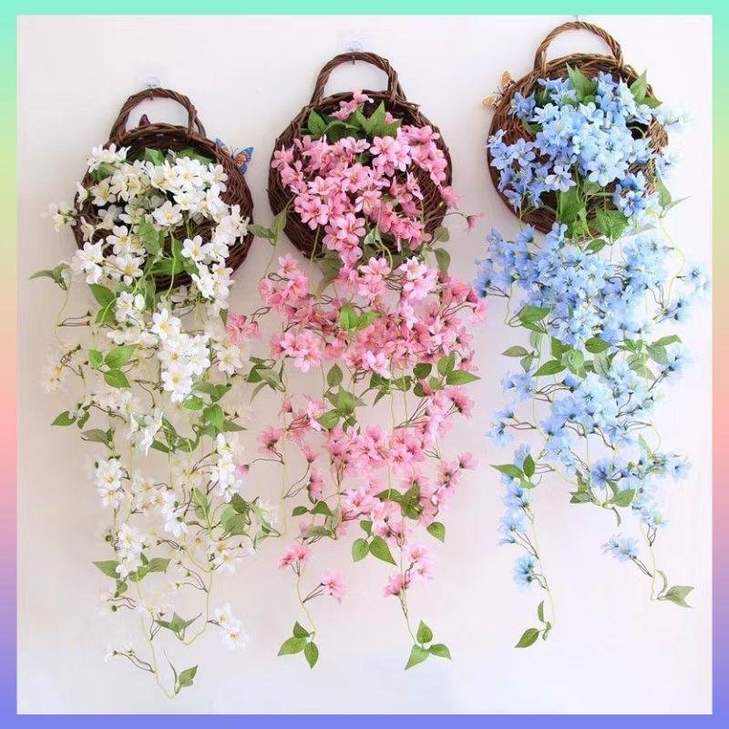 Buy Artificial flowers in hanging baskets Ivy leaves Artificial plants