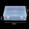 Mini Clear Plastic Storage Box 1/10 Pack Stackable Rectangular Organizer for Jewelry Beads Cosmetic Sample Storage