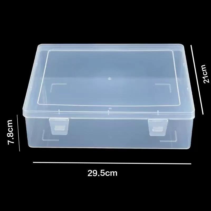 Mini Clear Plastic Storage Box 1/10 Pack Stackable Rectangular Organizer for Jewelry Beads Cosmetic Sample Storage