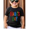 European Sizes Colorful Letter Print T-Shirt for Boys - Soft, Comfortable Crew Neck Short Sleeve Tee, Casual Summer Top, Everyday Youngsters's Tee