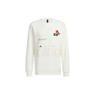 adidas Mh Bp3 Crew Logo Sweatshirt Men Tops White HP1432
