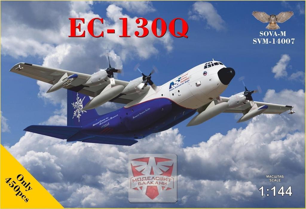 Modelsbit Scale American Hercules Weather Observation Plane Plastic Model Kit MVS14007 1/144 EC-130Q (SOVA-M Brand)