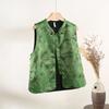 2025 Early Spring Vest Women's Early Spring Vest Retro Buckle Vest High-end Single-sided Wear Jacquard New Top