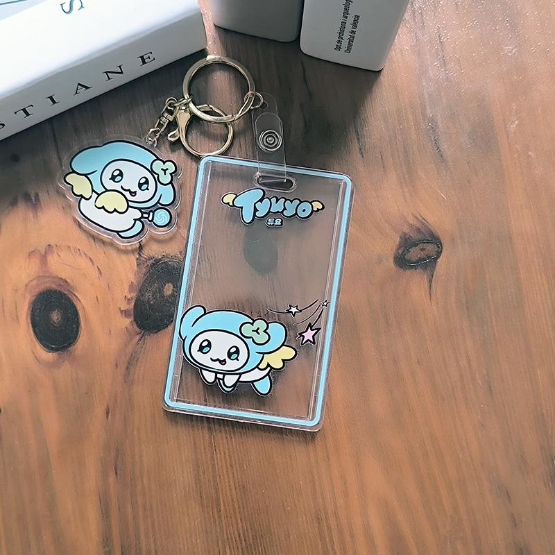 Aniteez Card Holder Keychain Keyring Acrylic Characters Photocard Sleeves Hongjoong Seonghwa Yunho Yeosang Keychain
