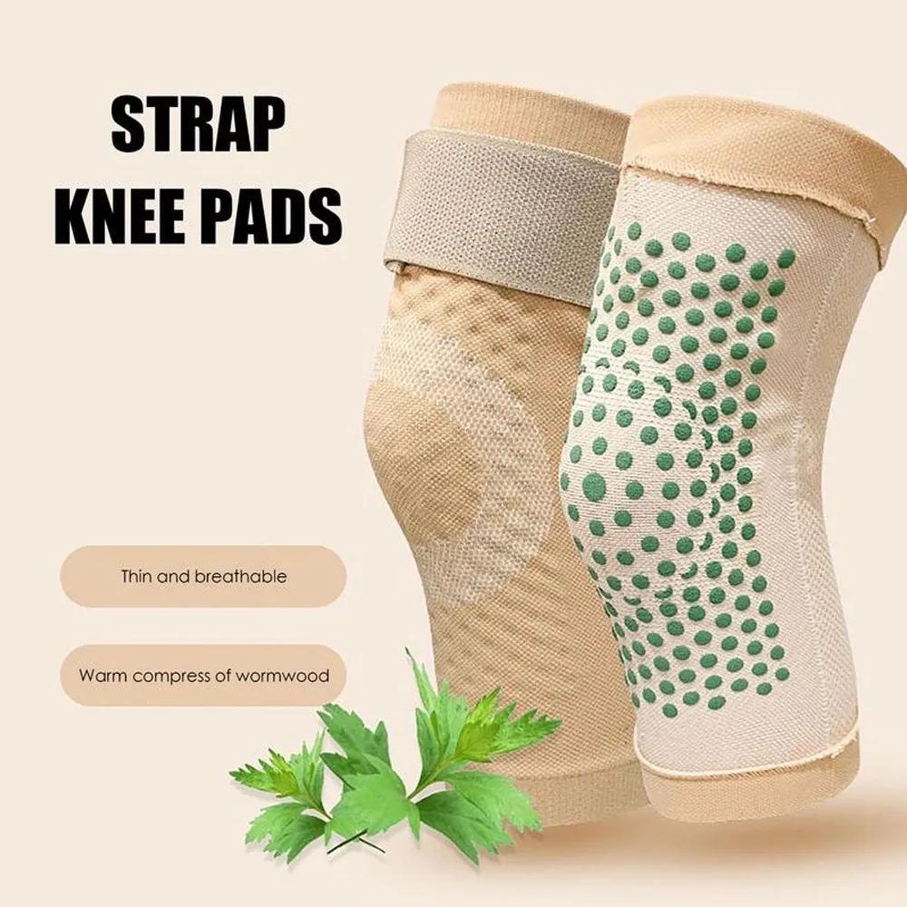 1Pair Self-Heating Kneepad Warm Pads Knee Compression Sleeves Knee Brace Support for Arthritis Pain Relief Thermal Leg Warmers