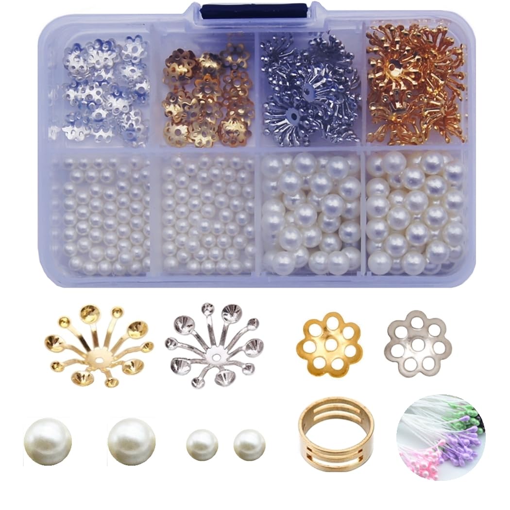 

Набор цветов и жемчуга в коробке Набор наиболее часто используемых размеров цветов и жемчуга Набор из двух размеров цветов / /