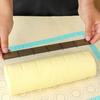 4Pcs/set Pastic Cake Rolling Mold Black Graduated Scale Balance Ruler  Bakery