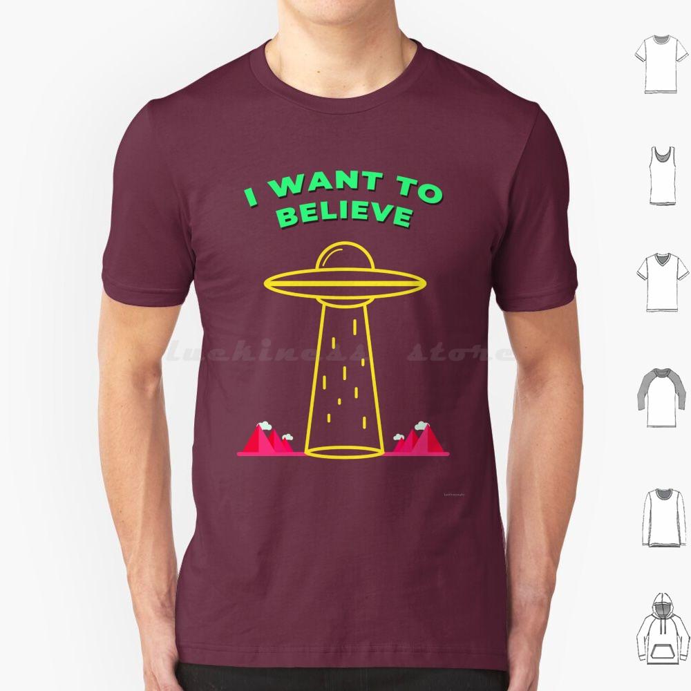 I Want To Believe T Shirt Big Size 100 Cotton X Files Ufo Space The X Files I Want To Believe Mulder Scully Dana Scully Fox