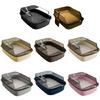 Splash Prevent Cats Litter Box With Deeply Wall Reduce Mess And Tipping Easy Maintenances Cats Litter Tray Home Use