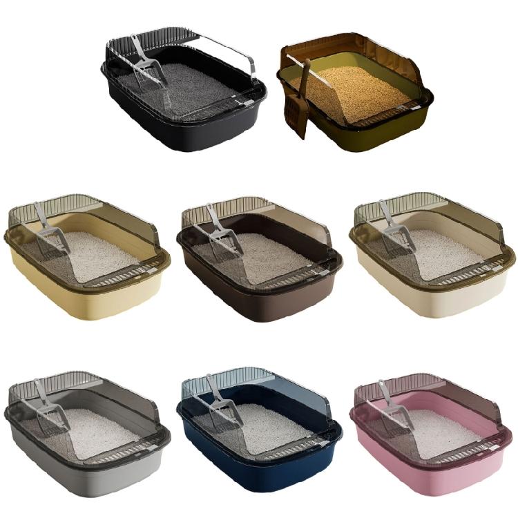 Splash Prevent Cats Litter Box With Deeply Wall Reduce Mess And Tipping Easy Maintenances Cats Litter Tray Home Use