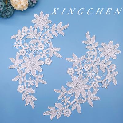 Water Soluble Flower Embroidery Floral Wedding Dress Children'S Clothing Toys Accessories Lace Decal White Hollow Flower
