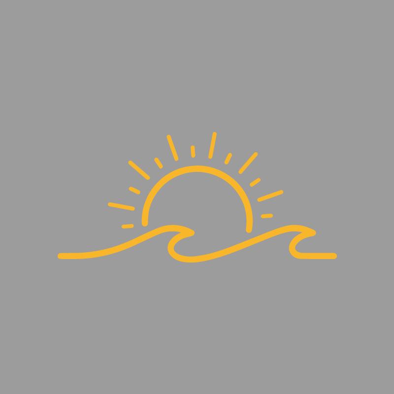 Sun Waves Reflecting Each Other Creative&funny Stickers for Cartoon Fans&lover,high Quality for Car Trucks Motorcycles & Laptops