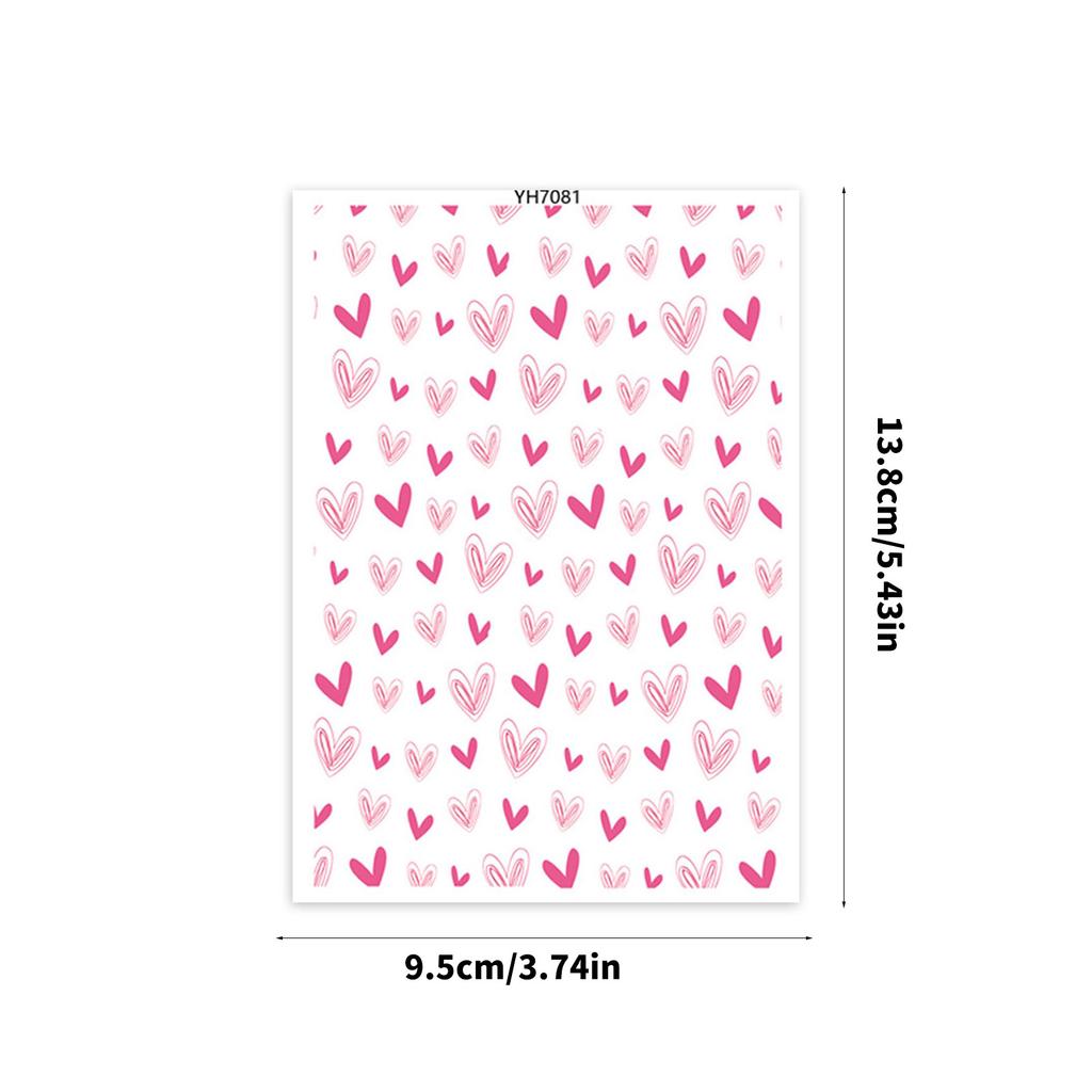 Clay Transfer Paper Valentine Love Heart Clay Transfer Paper Water Soluble Transfer Paper for Clay Earrings Making