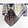 Premium Cotton and Linen Paisley Cashew Small Square Scarf Spring and Summer Thin Decorative Scarf Shawl Neck Scarf Scarf