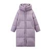 New Winter Soft Cotton-padded Jacket Girls' Long Over-the-knee Quilt Loose Padded Coat.