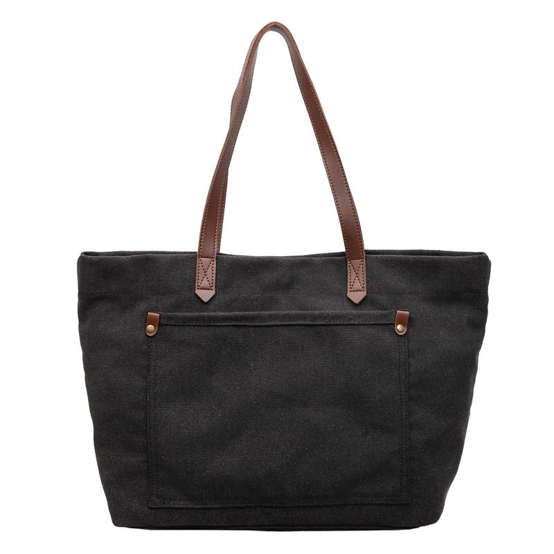 Commuting Tote Bag for Work, Single-shoulder Bag, Large-capacity Casual Retro Underarm Bag