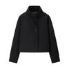 Kaslead New Arrival Women's Clothing Fashion Style Fashion All-Match Stand Collar Breasted Woolen Short Outwear