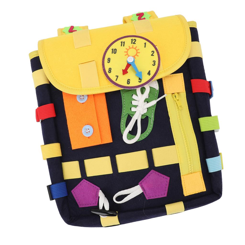 Felt Toddler Backpack with Learning Toys Educational Activity Board for Children Aged 1-3 Digital Nu