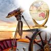 1PC 12cm Retro Globe 360 Rotating Earth World Ocean Map Ball Antique Desktop Geography Learning Education Home School Decoration