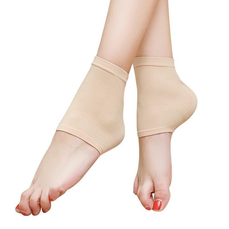 Feuchtigkeitsspendende Silikon-Fersenschutzzocken für Frauen - Verhindern trockene, rissige Fersen, Anti-Riss Fußmaskenabdeckung