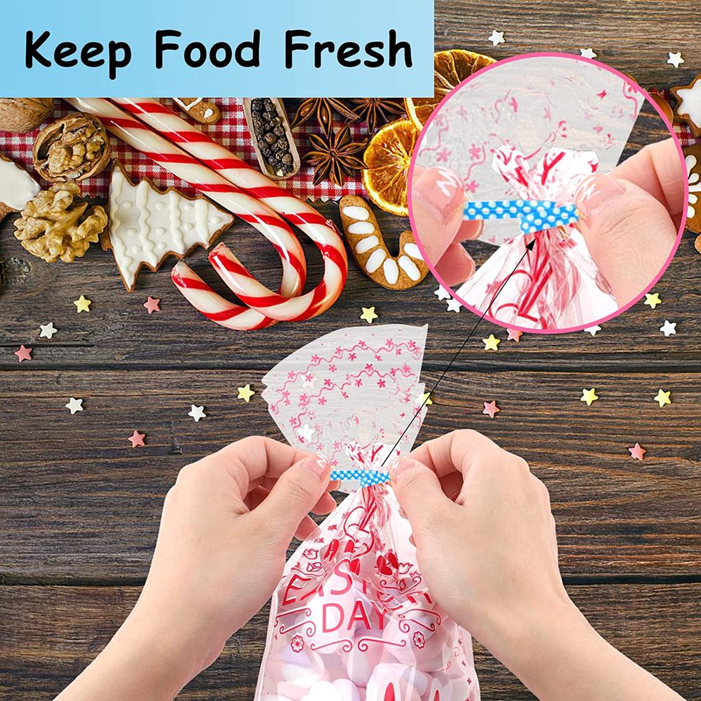 600 PCS Candy Packaging Twist Ties Multicolor Wire Metallic Baking Packaging Cello Bags Ligation Lollipop Dessert Sealing Rope