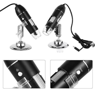 1600X Magnification Digital Microscope Camera 8 LED Lights Adjustable Stand USB Digital Microscope 3in1 Type-C Interface
