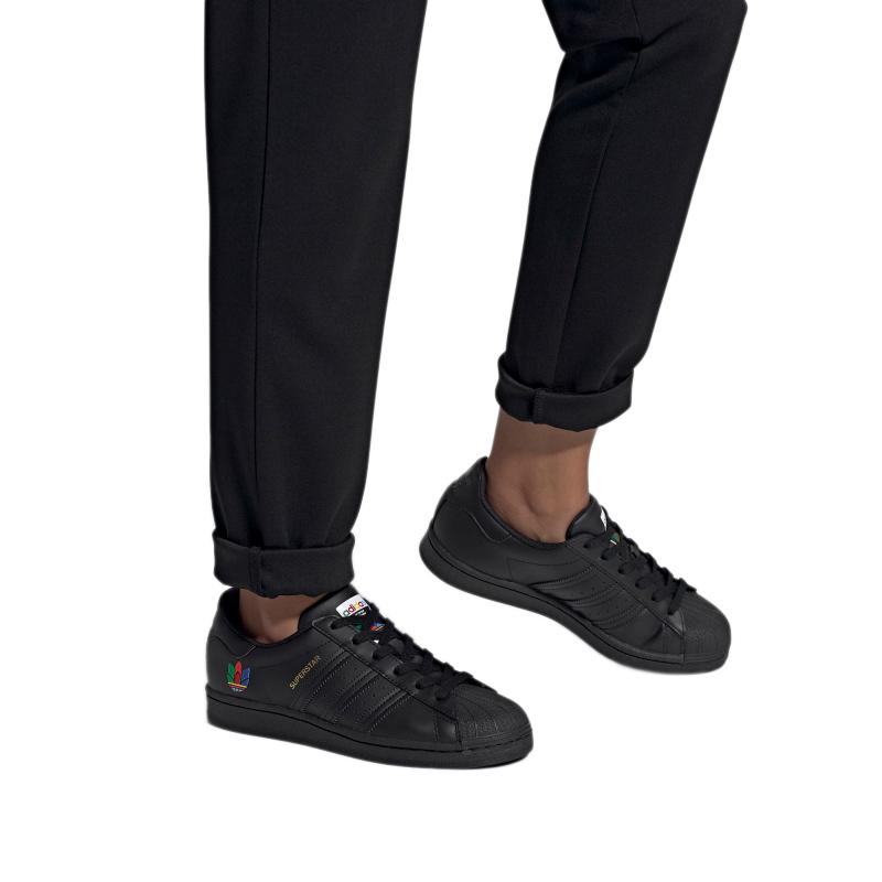 adidas Originals Superstar Low Top Sneakers Women Sneakers Black FW3695