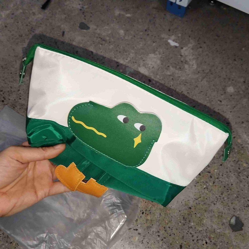 Crocodile Pencil Box Flap Type Pencil Case Multi-function Stationery Organizer  Student Gift