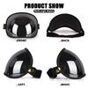 Uchoose Adatta a Tutti Casco Integrale Mezzo Casco Moto Vintage Retro Scudo Bolla Visiera Lente Occhiali da Sole Occhiali Accessori