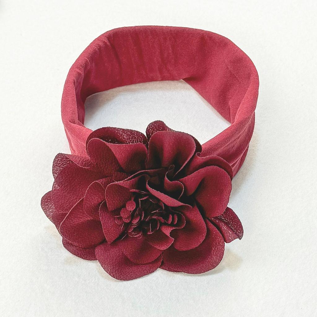 1PC Chiffon Flower Headbands Baby Girls Elastic Nylon Headbands for Baby Newborn Girls Floral Hairbands Party Hair Accessories