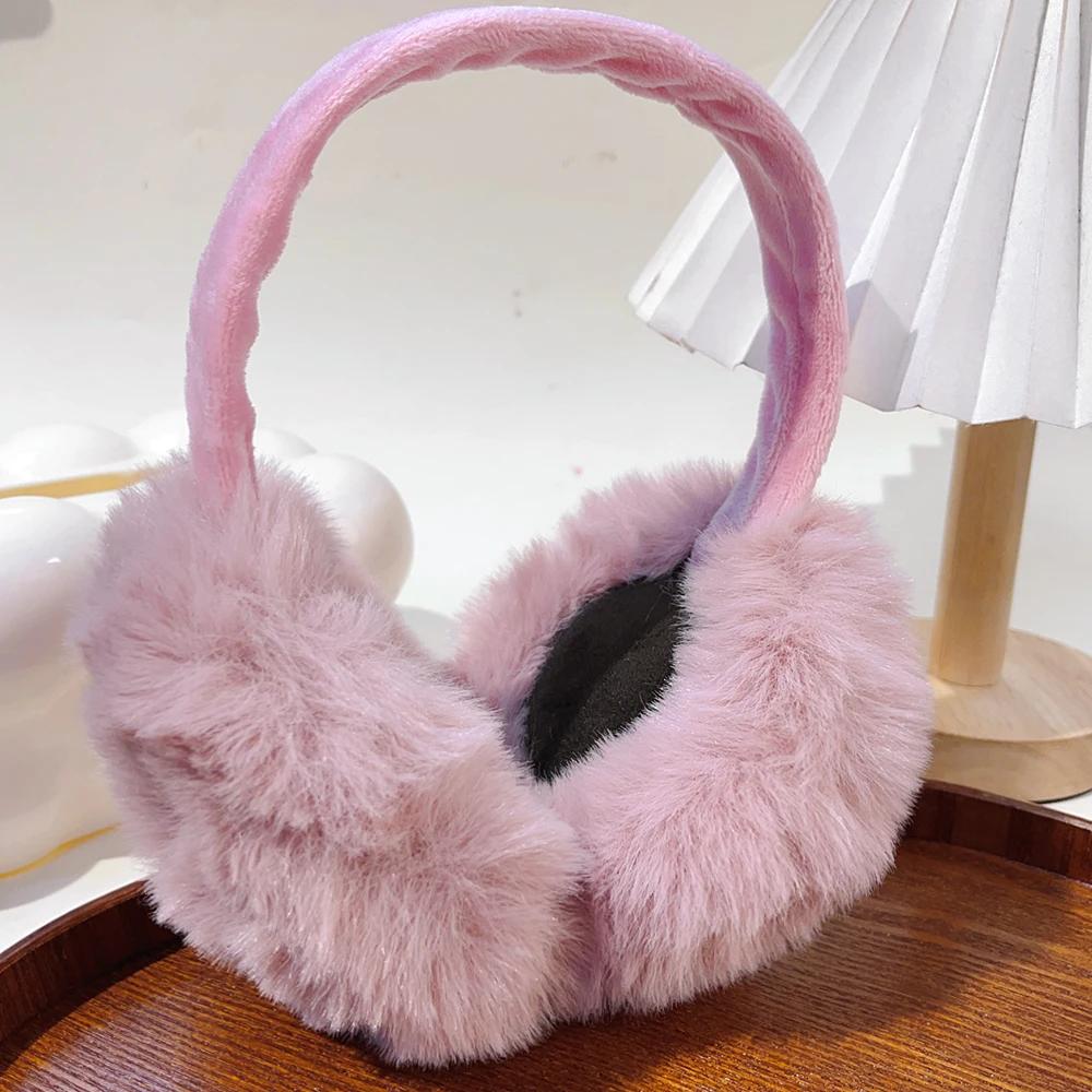 

Мягкие плюшевые утеплители для ушей, зимние, для женщин и мужчин, однотонные, удобные, милые, складные, простые, универсальные, модные аксессуары