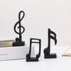 3 Pcs Musical Note Shape Ornaments Table Centerpiece Resin Decor Desktop Statue Dining