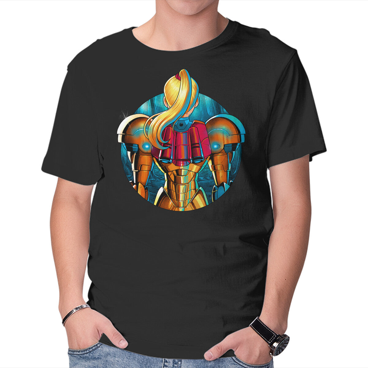 Unisex Crew Neck T-Shirt Galactic Autumn Graphic Short Sleeve Casual Tee M