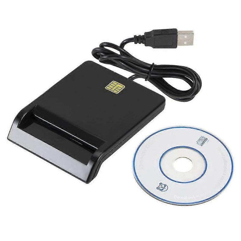 Smart Card Reader USB Universal Reader for CAC SIM ID IC Bank Chip Cards Military DOD and Banking Security Authentication
