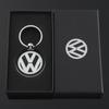 VW 3D Metal/Leather Car Logo Key Chain Keyring Pendant Auto Accessorie For !!Volkswagen VW RLine R Golf Touran ID3 Tiguan Eos Caddy FM7