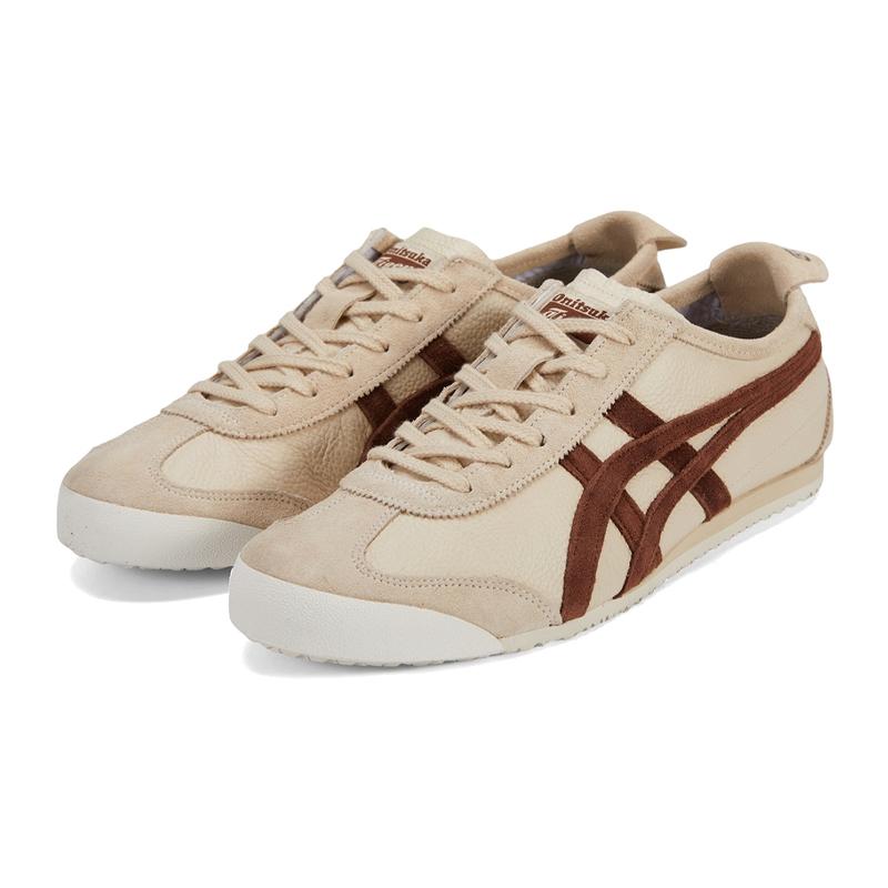 ONITSUKA TIGER Meksyk 66 Vintage Kremowy Burgundowy Unisex Sneakersy 1183B391-251