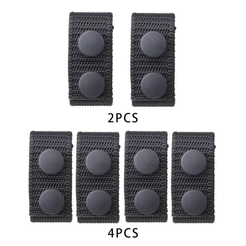 2/4Pcs Military Tactical Belt Buckle Heavy Duty Nylon Webbing Molle Belt Keeper Strap Outdoor Buckle Strap Tool Accessories