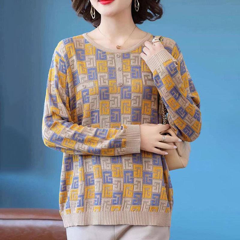 Sweater for Women Autumn Winter Thickened Pullover Warm Knitted Stretchy Long Sleeve Oversize Jumper Tops