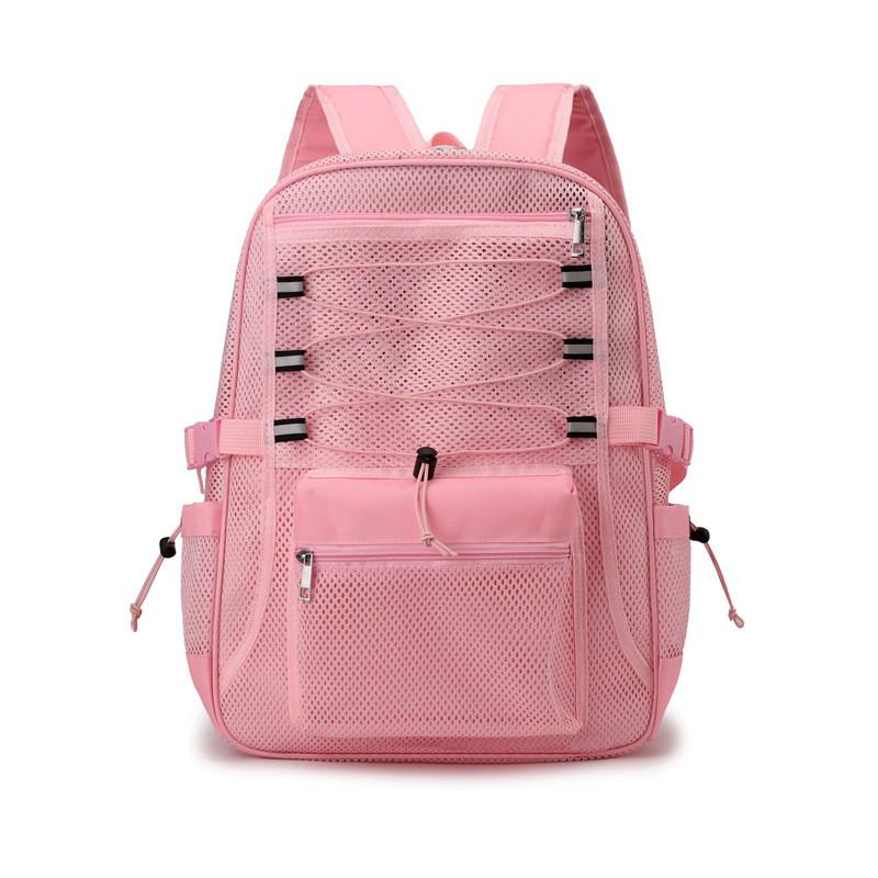 Mesh Hollow Out Fitness Travel Backpack With Breathable Fabric For Daily Use