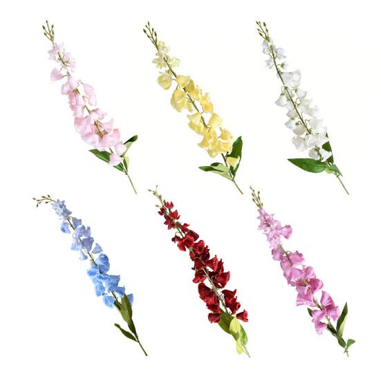 Artificial Lily of The Valley Faux Bell Orchid Bouquet with Long Stem for Vase Home Garden Wedding Party Table Centerpiece