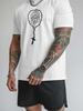 Unisex Short Sleeve Crew Neck Tee Virgin Mary Rosary Graphic Print Casual Lightweight T Shirt Religious Summer Daily Fashion Tops
