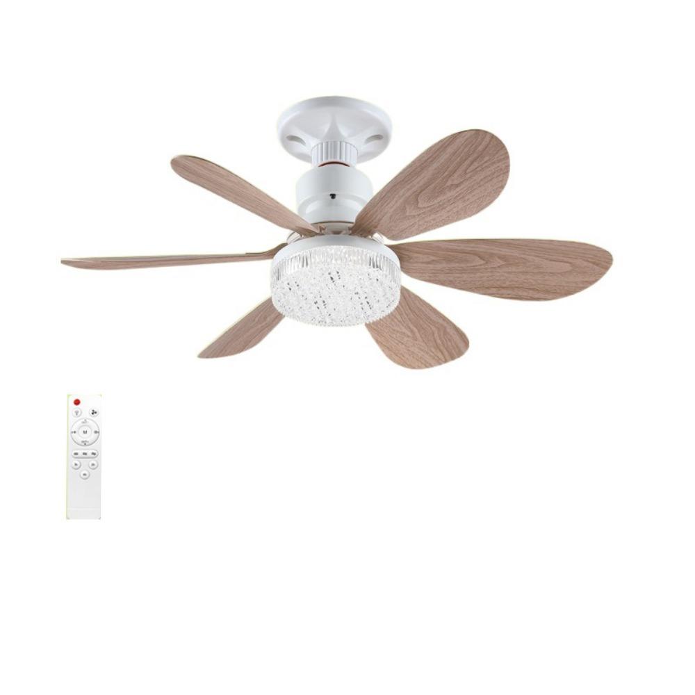 3 Gears Stepless Dimming Ceiling Fan Light 2 in 1 Electric Cordless Fan Ceiling Lamp  Living Room