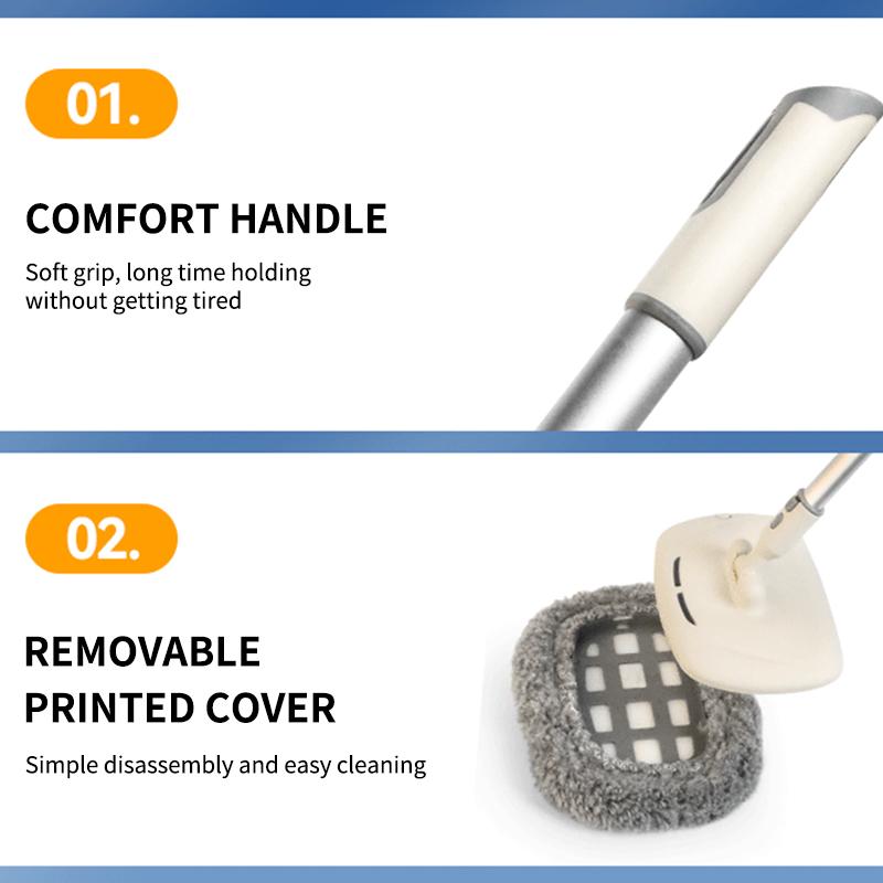 SEAMETAL Three Section Telescopic Car Washing Mop Super Absorbent Car Detailing Cleaning Mop Window Wash Tool Dust Wax Mop Soft