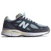 Kith x ניו באלנס 990v3 תוצרת ארה"ב כחול פלדה נעלי סניקרס יוניסקס אפור CL M990KS3
