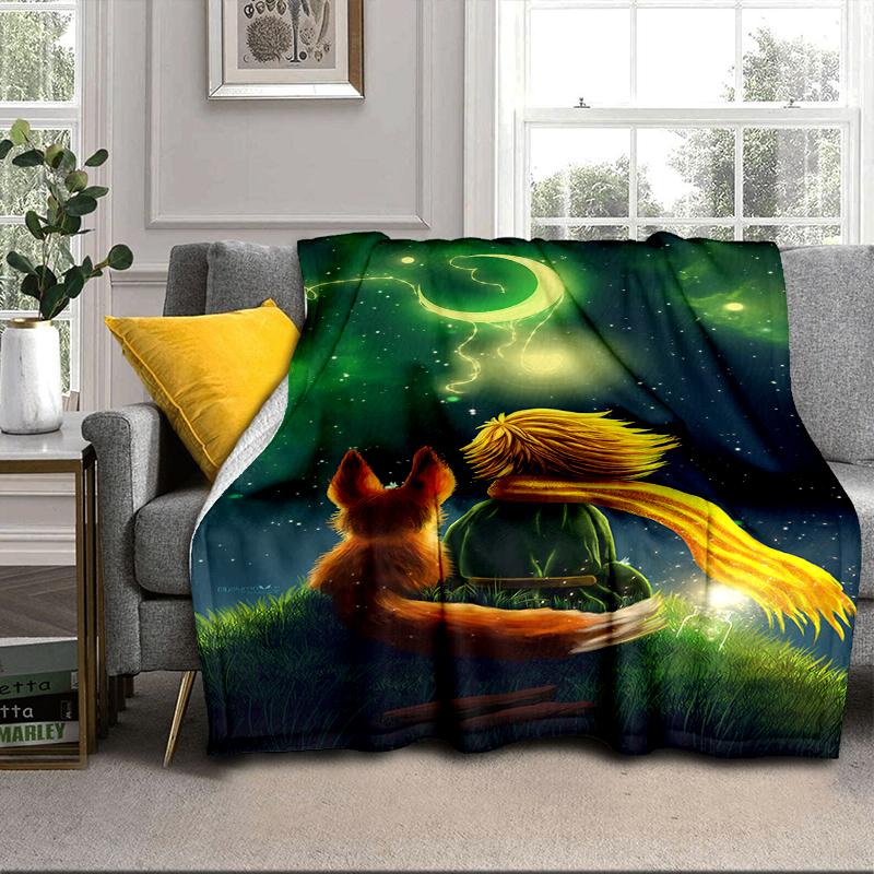 prince In The Stars Blanket Flannel Blanket for bed, sofa, Camping, Hiking, Picnic Essentials, gift for family Fan gifts