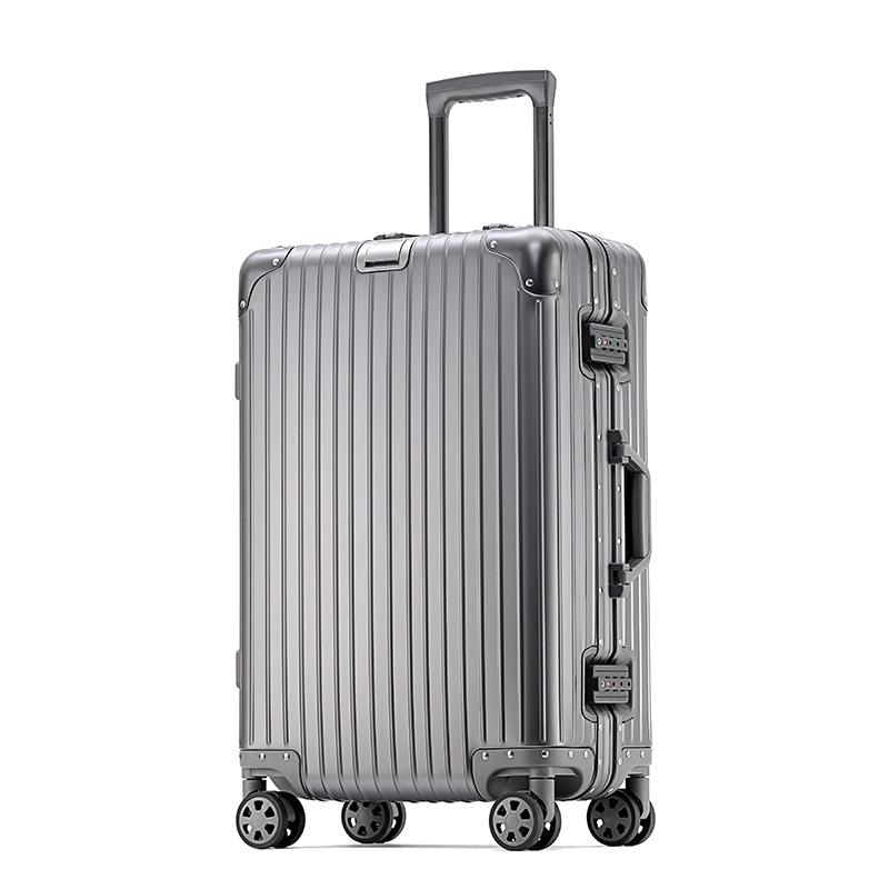 20" Classic Aluminum-Magnesium Alloy Suitcase with Customs Lock