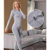 CHARMLEAKS Quarter Zip Thermal Underwear Set for Women Long Sleeve Ski Base Layers for Women for Cold Weather