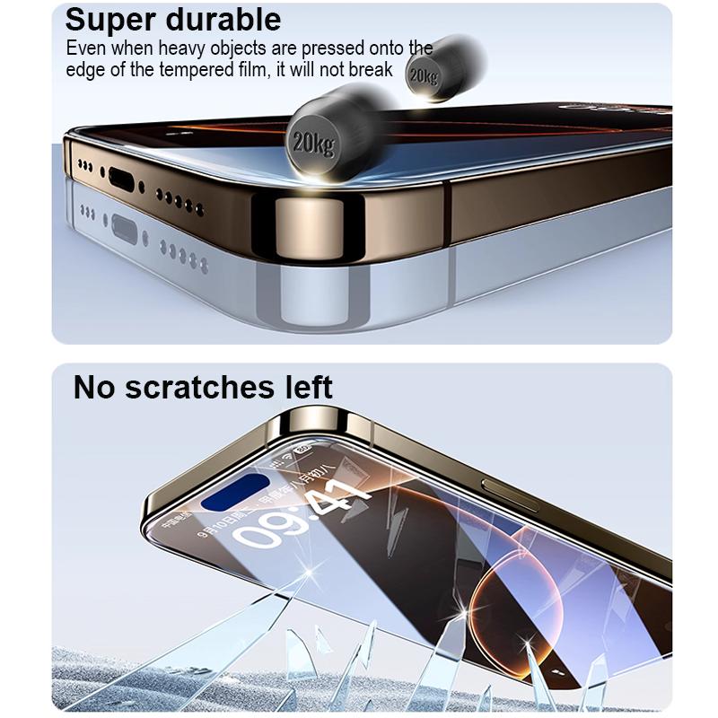 5 pçs protetor de tela para iphone 17 ar 16 15 14 13 12 11 pro max plus mini vidro temperado para iphone 7 8 6 plus