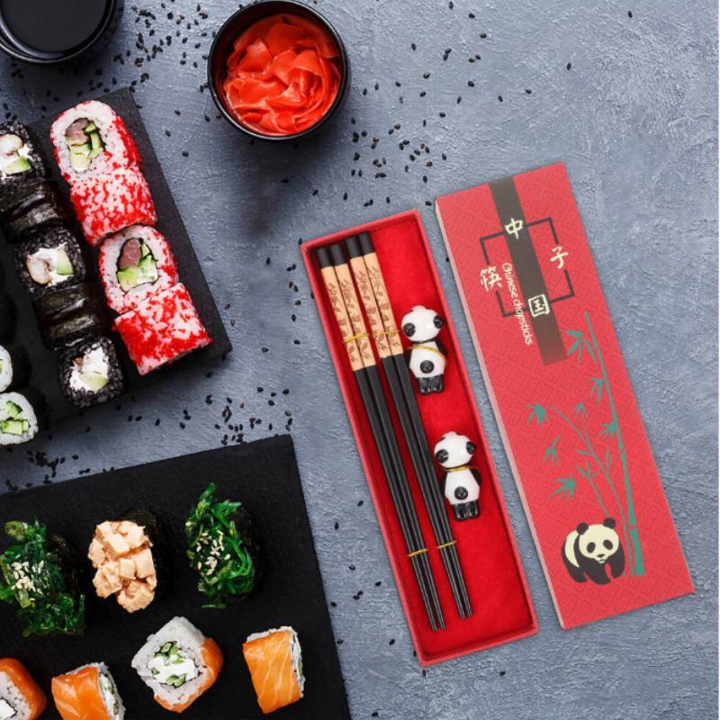 Panda Geschenk Holz Essstäbchen Geschenkbox Für Reise Souvenirs Und Heimgebrauch